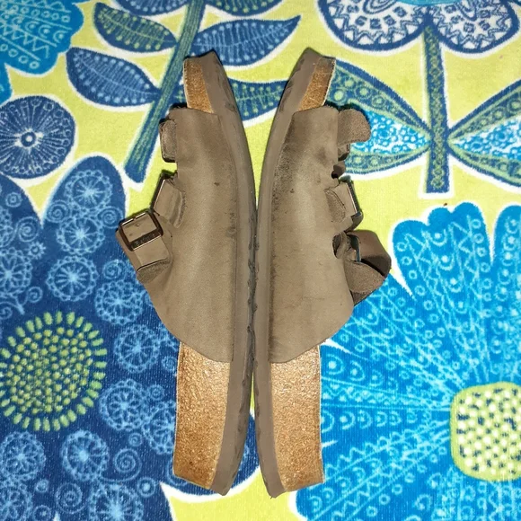Birkenstock Betula 3 Strap Mocha Leather Woogie Style 38 N Size 7 Pre-owned - Picture 5 of 8